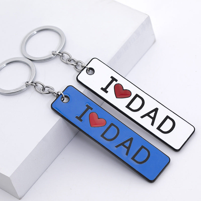 Wholesale Metal I Love Dad Father's Day Gift Creative Keychain